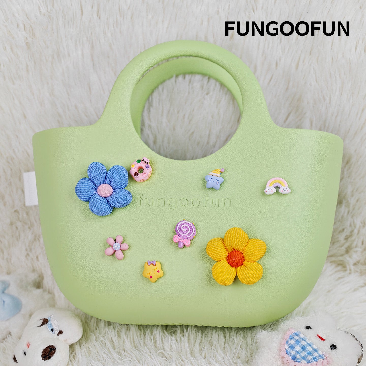 Colorful Flower Charms