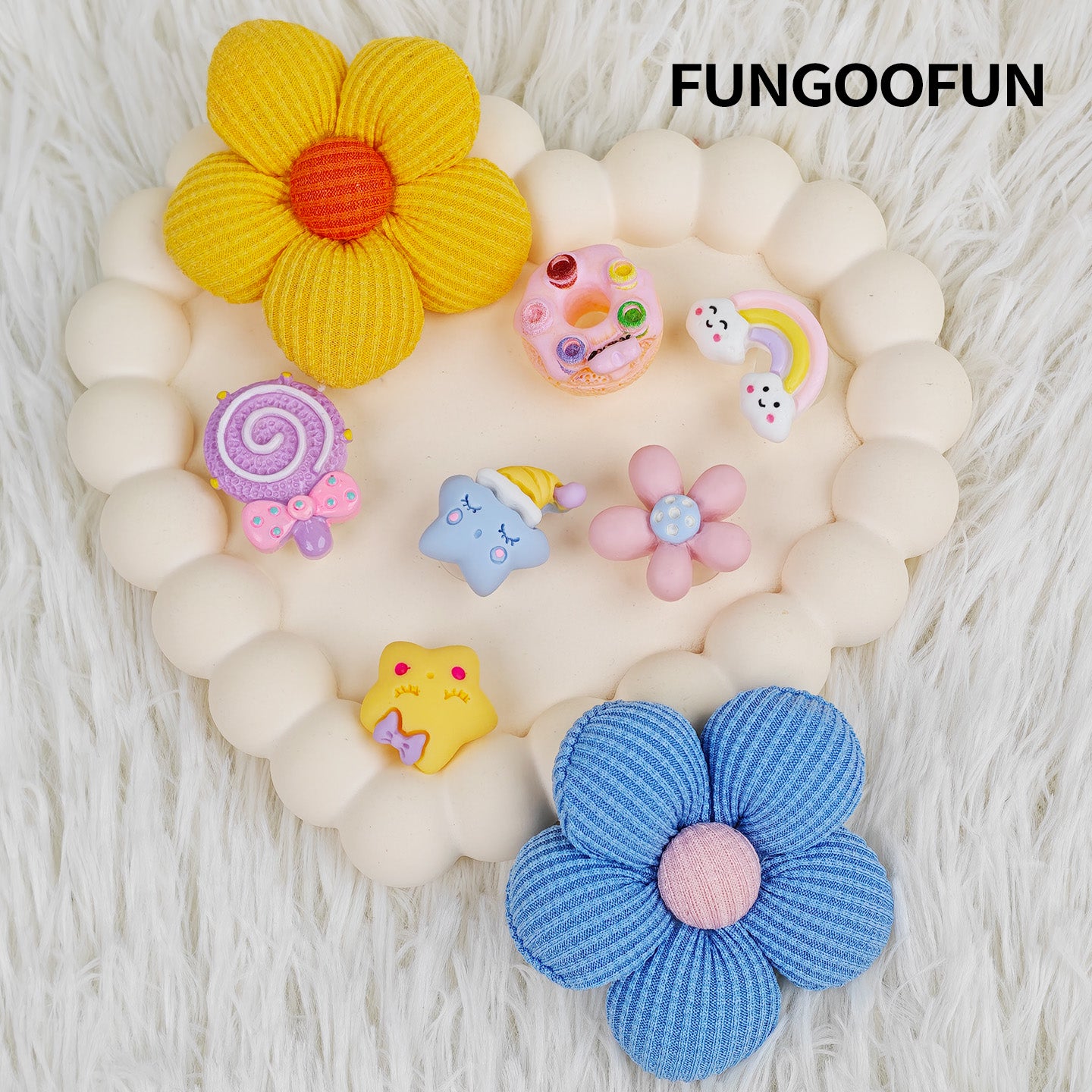 Colorful Flower Charms